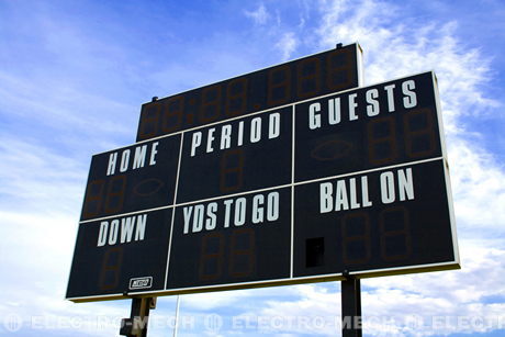 Professional Football Electronic Scoreboard